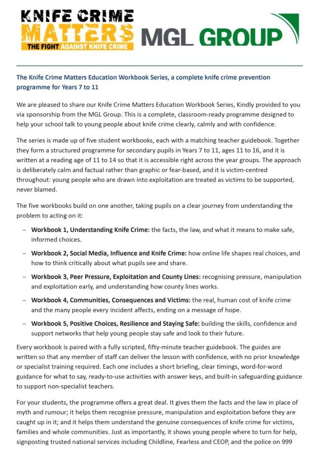 MGL Group Branded Education Series, Secondary School